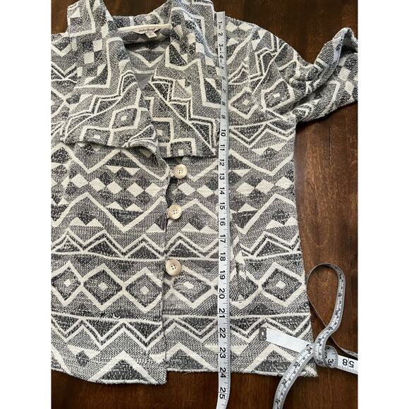 Lucky Brand Women's Plus Size Boho Aztec Knit Blazer Jacket Casual Size 1X - Picture 9 of 12